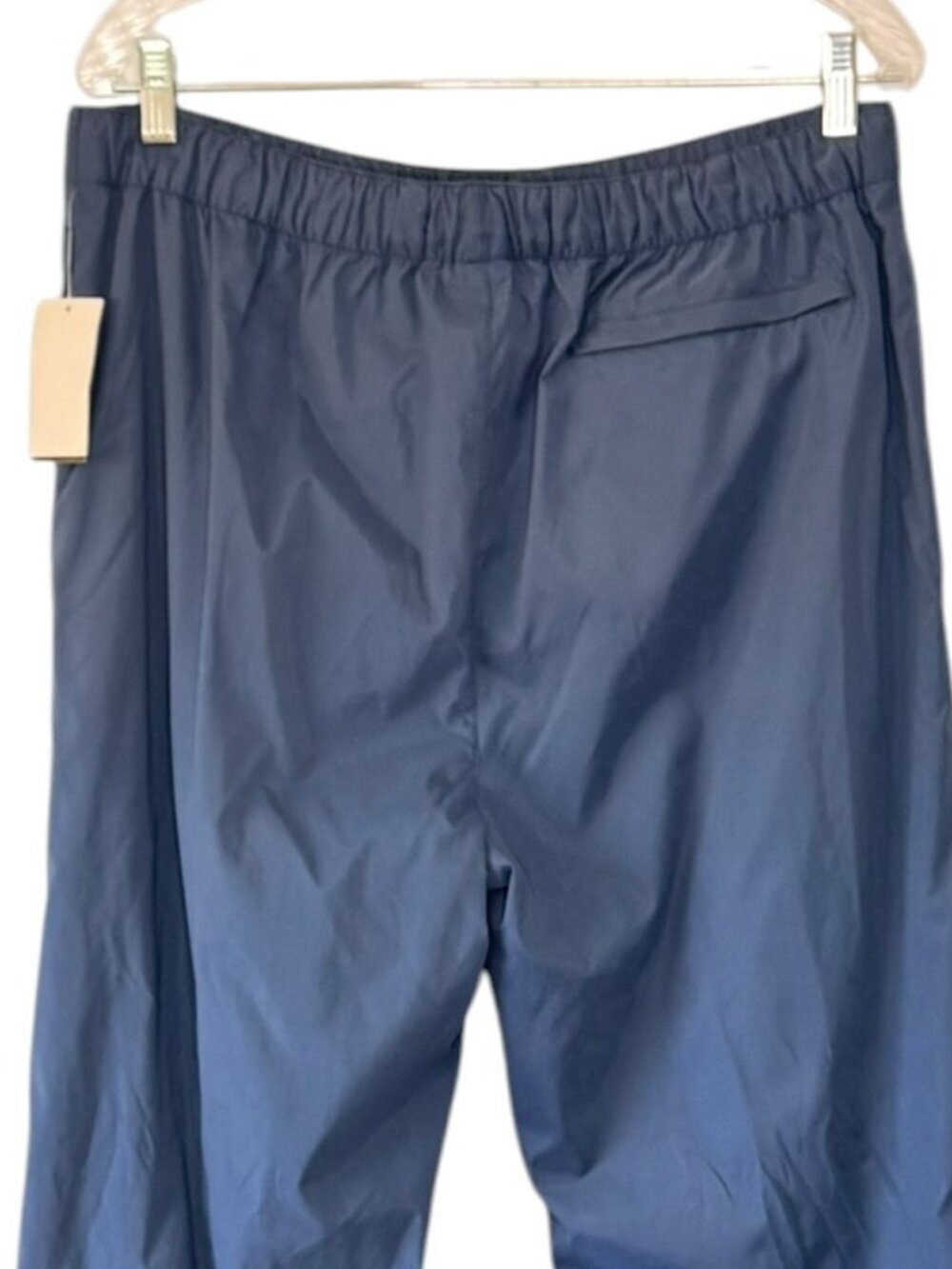 NEW Vintage Weatherproof Performance Men's Nylon Blend Joggers Blue Zip Fly L - Picture 7 of 11
